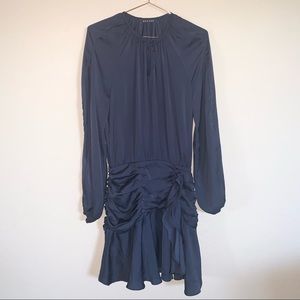 Decker black rouched dress size M